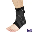 thumbnail image 1 of 1 Piece Ankle Brace Support Adjustable Bandage Sports Foot Anklet Wrap Elastic Splint for Guard Sprains Injury Protector Unisex (Black Left Foot,XL), 1 of 7