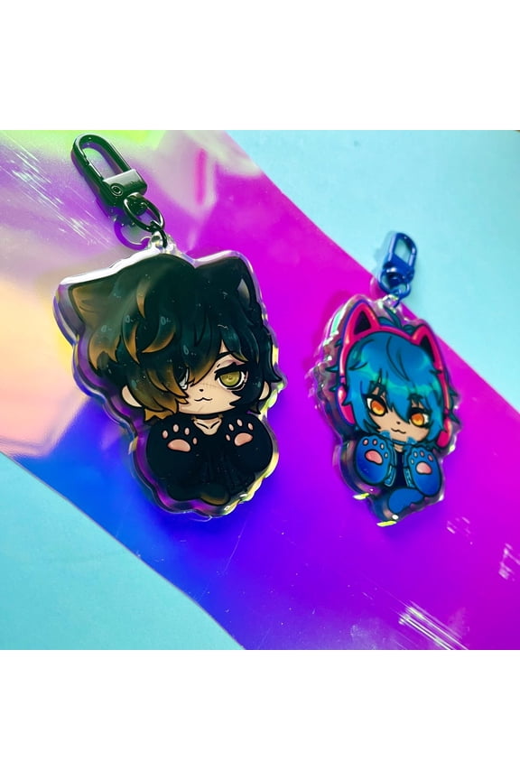 1 Piece BL Cat Keychains