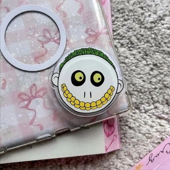 1 Piece Barrel Spooky Classic Character Magnetic Phone Grip, Spooky Halloween Phone Grip, Spooky Classic Henchman Phone Stand, Classic Movie Character Accessory, Horror Cartoon Fan Gift