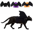 thumbnail image 1 of 1-Piece Black Bat Wing Pet Accessory, Halloween for Dogs, Halloween for Cats, Small Dog, Secure Adjustable Fit for Small Medium Dogs and Cats at Halloween Themed Events and Photo, 1 of 6