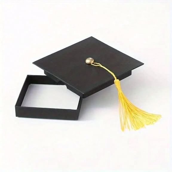 1 Piece Black Graduation Cap Gift Box Black Graduation Cap Gift Packaging Box Suitable For Graduation Celebrations A Perfect Choice For Graduation Parties And Gifts