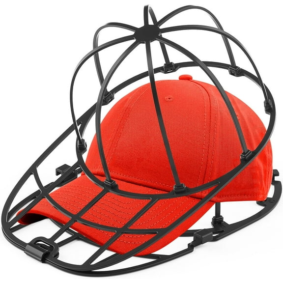 1 Piece Black Hat Washer Cage Baseball Cap Cleaner Shaper Washing Machine Dishwasher Protector