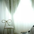 thumbnail image 1 of 1 Piece Blackout Double-layer Curtains Starry Curtain Curtains Decor 39.37"*78.74", 1 of 6