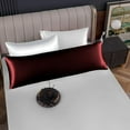 thumbnail image 1 of 1 Piece Body Pillowcase Solid Wine Body Pillowcase Size 20X54, 100% Egyptian Cotton, 800 Thread Count, Decorative Pillowcases, 1 of 5