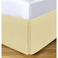 thumbnail image 1 of 1 Piece Box Pleated with Split Corners 100% Egyptian Cotton Bed Skirt 1000 Thread Count 12" Inch Drop Easy Fit Luxury Bedding Collection Queen Size (60"X80") - Ivory Solid, 1 of 6