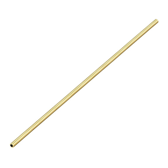 1 Piece Brass Round Tube 300mm Length 1mm Wall Thickness Seamless Straight Pipe Tubing 4.5mm OD