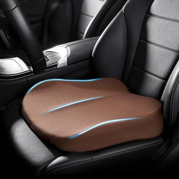 1 Piece Car Booster Seat Cushion Pressure Relief Car Seat Driver Height Boost Mat Memory Foam Car Seat Cushions Pad Improve Driving View