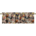 thumbnail image 1 of 1 Piece Chicken Kitchen Curtains and Valances Set for Windows Rooster Kitchen Window Curtains Over Sink Decor 18x54 in, 1 of 5