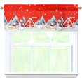 thumbnail image 1 of 1 Piece Christmas Kitchen Curtains and Valances Set for Windows Christmas Kitchen Window Curtains Over Sink Decor 18x54 in, 1 of 6