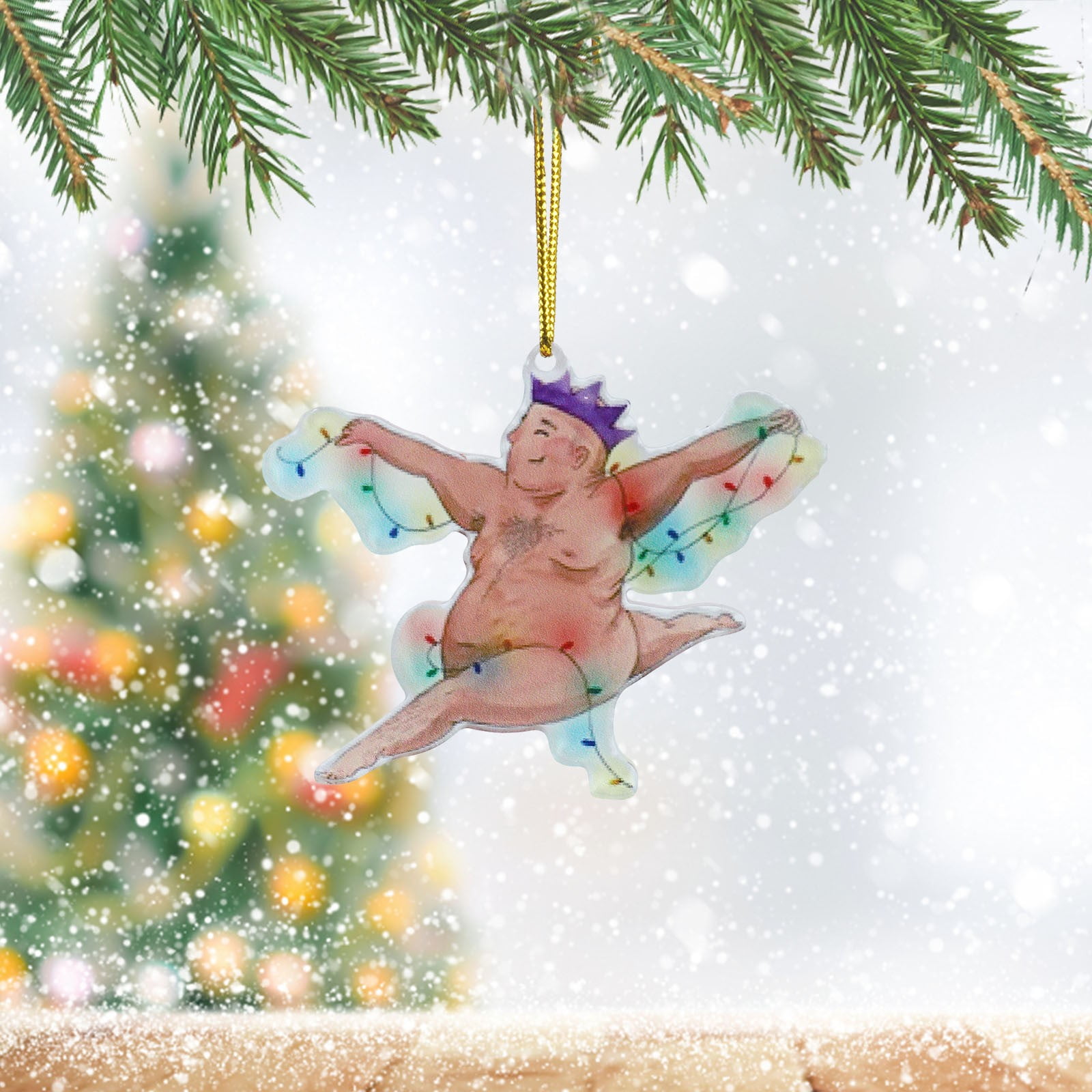 1 Piece Christmas Movie Hanging Plane Decoration Christmas Tree Stained