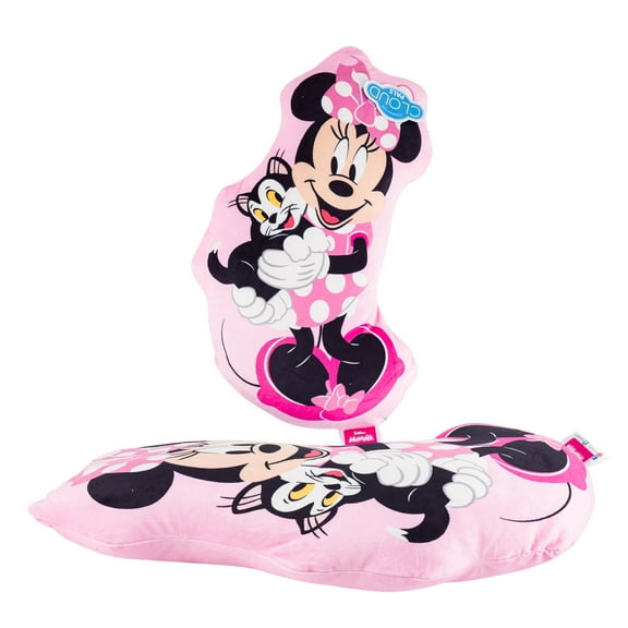 1 Piece Cloud Pals Disney Minnie Mouse and Figaro Pillow - 23", Pink