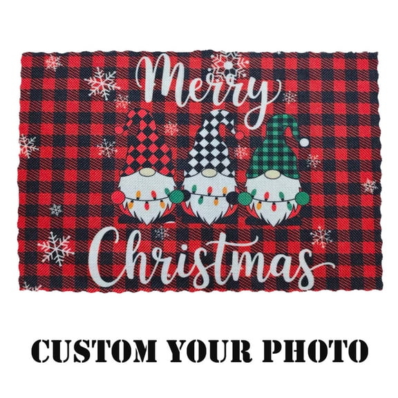 1 Piece Custom Placemat for Dining Table 8"x12", Personalized Place Mat Design Your Photo Text Logo Placemat