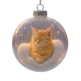 thumbnail image 1 of 1 Piece Cute Cat Christmas Glass Ornaments Collection, Xmas Tree Kitten Ball Ornament, Vivid 3D Animal Decoration, for Cats Lovers, Party Centerpiece Mantel, Fall Winter Home Decor, 1 of 4