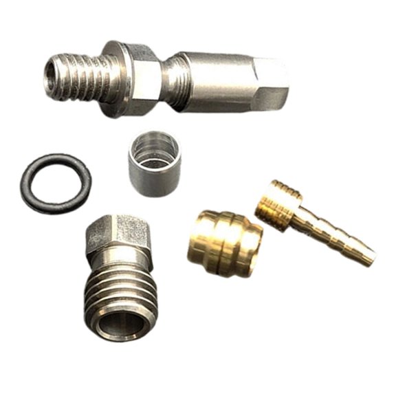 1 Piece Cycle Brake Line Connector Collection For Certain Systems Including Insert And Needle