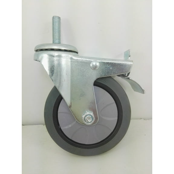 1 Piece Dia 4 inches Cart Castor Wheel With M10 Stem with Break
