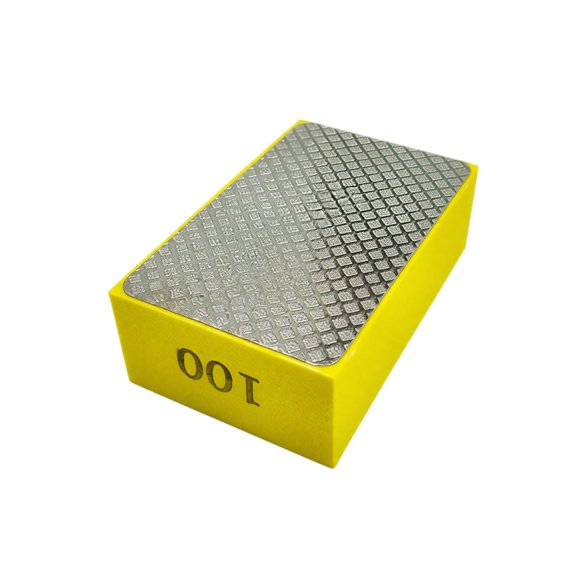 1 Piece Diamond Hand Polishing Pad, Reusable Sanding Block for Grinding & Polishing Ceramic Tile, Glass and Stone