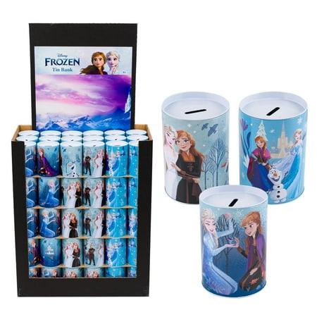 1 Piece Disney Frozen Tin Bank - 6"x4" - Savings Bank - Assorted, 1 Count