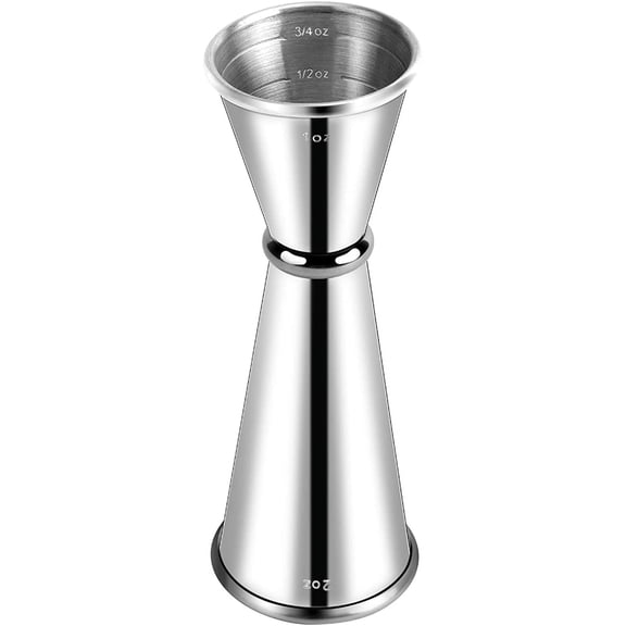 1 Piece Double Cocktail Jigger Bartending Japanese Premium 304 Stainless Steel 2 Oz 1 Oz