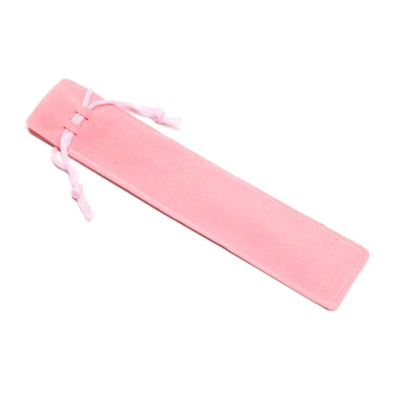 1 Piece Drawstring Pen Pouches Velvet Solid Color Single Ballpoint Pen Bag Case