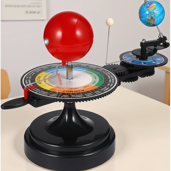 1-Piece Earth Moon Orbital Model, Science Astronomy Teaching Kit with Gear Rotation, System Demonstration