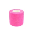 thumbnail image 1 of 1 Piece Elastic Bandage Tapes Athletic Tape Elastoplast Sports Recovery Strapping Gym Waterproof Muscle Relief Finger Ankle (Fluorescence Pink,2.5cmX4.5m), 1 of 6