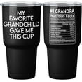 thumbnail image 1 of 1 Piece - My Favorite Grandchild Gave Me This Cup Tumbler 30 Oz, Grandfather Fathers Day Birthday Gifts, Promoted To Grandpa, Stainless Steel Tumbler, Grandpa Gifts From Granddaughter Grandson, 1 of 6