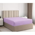 thumbnail image 1 of 1 Piece Fitted Sheet Only -600 Thread Count, 100% Egyptian Cotton, Fully Elasticized Fitted Sheet with 12 Inch Deep Pocket, Extra Soft & Snug Fit-Lavender Solid, Twin Size, 1 of 5