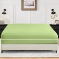 thumbnail image 1 of 1-Piece Fitted Sheet Zippered Closure for California-King Size (72" x 84") , 400 Thread Count, 100% Egyptian Cotton, 21" Deep Pocket, Sage Solid Pattern, 1 of 6