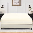 thumbnail image 1 of 1-Piece Fitted Sheet Zippered Closure for Full Size (54" x 75") ,100% Microfiber, 15" Deep Pocket, Ivory Solid Pattern, 1 of 6