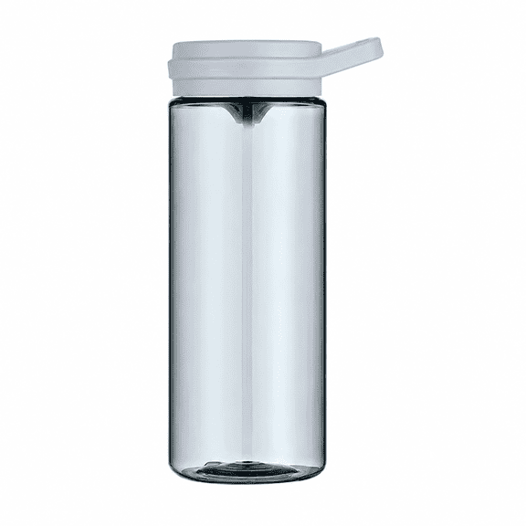 1 Piece Fog Grey PC Water Bottle 600ml 20.3 oz Portable Sports Cup For Fitness Outdoor Travel Office 7.5 X 2.8 in