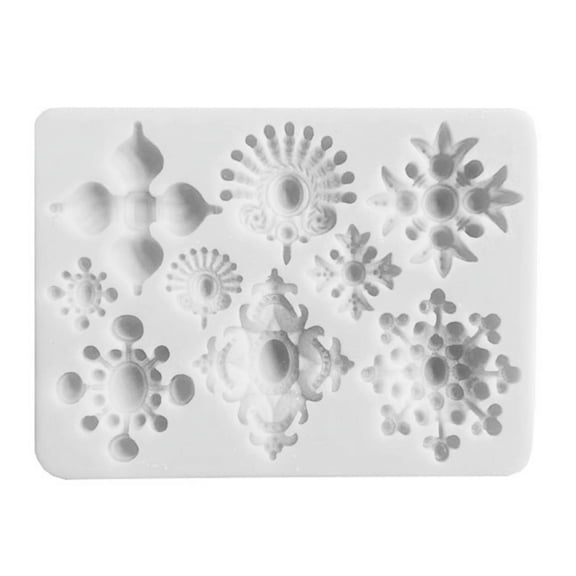 1 Piece Fondant Gem Jewelries Shaped Silicone Mould Retro European Style Embossed Mould Chocolate Cakes Decoration Mould