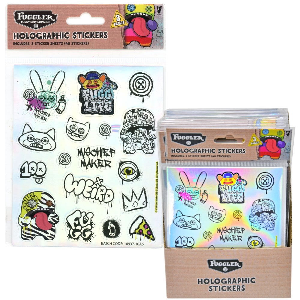 Fuggler Sticker 1 Piece Fuggler Holographic Stickers - Walmart.com