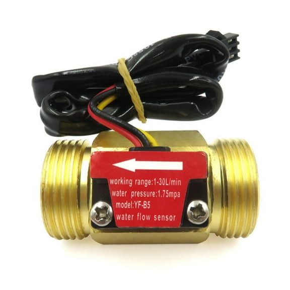 1 Piece G3/4 Flow Sensor Water 3/4'' Flow Meter, Water Flow Switch, 1-30L/Min