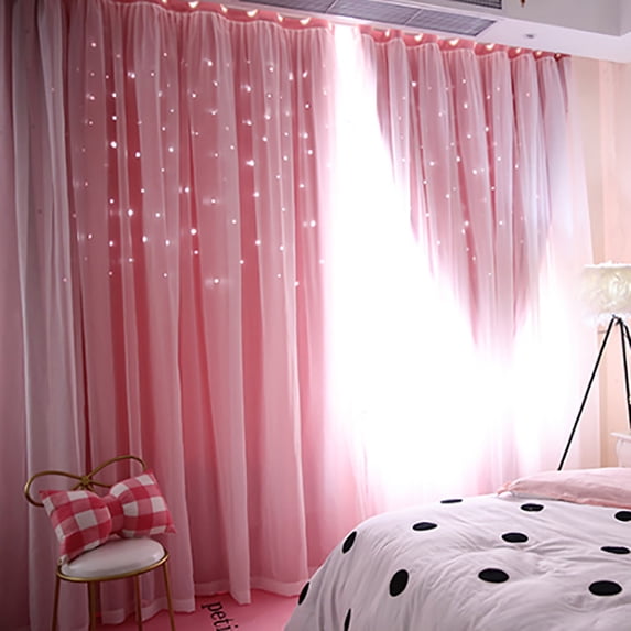 1 Piece Glitter String Curtains Doorway Beads Curtains, 39 x 79 Inch Hanging Fringe Hippie Room Divider Door String Curtain Boho Doors Tassel for Doorways, Windows, Closet, Privacy Decor (Pink)