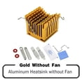 thumbnail image 1 of 1 Piece Golden DIY Northbridge Heatsink Cooler with 40mm Fan 12V 40x40x10mm 40x40x20mm Cooling Fan, 1 of 4