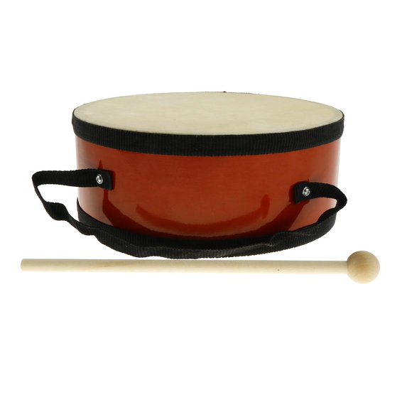 Mini Percussion Instrument 1 Piece Handheld Indian Drum with Beater Hammer Mini Percussion ...