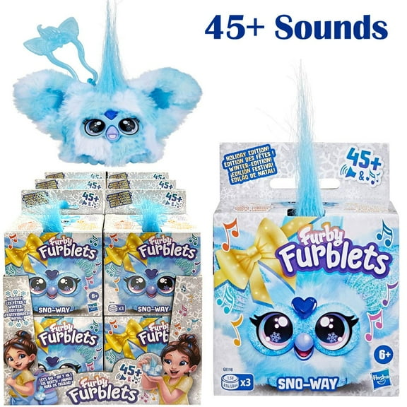 1 Piece Hasbro Furby Furblet Sno Way Electronic PLush Toy