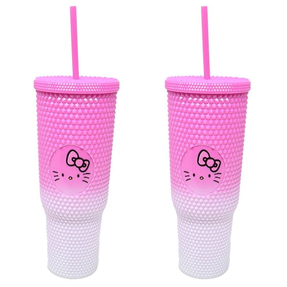 1 Piece Hello Kitty Studded Tumbler Ombre Cup