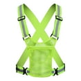 thumbnail image 1 of 1 Piece High-Visibility Reflective Safety Vest - T4 Mesh Design for Cyclists, Runners & Commuters, Adjustable Straps for Outdoor Low-Light Activities, 1 of 9
