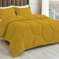 thumbnail image 1 of 1 Piece Honeycomb Design Comforter, 800 TC, 100% Egyptian Cotton, Full/Queen Size Gold Solid, 1 of 5