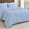 thumbnail image 1 of 1 Piece Honeycomb Design Comforter, 800 TC, 100% Egyptian Cotton, Super King Size Light Blue Solid, 1 of 5