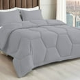 thumbnail image 1 of 1 Piece Honeycomb Design Comforter, 800 TC, 100% Egyptian Cotton, Super King Size Silver Solid, 1 of 5