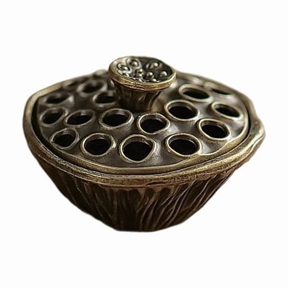 1 Piece Household Room Aroma Diffuser Decoration, Hollow Aromatherapy Clouds Incense Holder For Calming Soothing Atmosphere, Creative Lotus Seed Shape