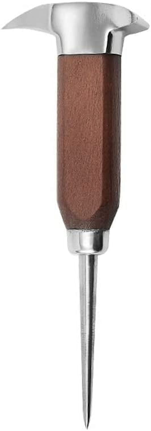 Ice Pick, Stainless Steel Ice Crusher with Wood Handle Oxidation Resistant  Ice Chisel Removal Pick Crushed Ice Tool Ice Breaking Accessories for