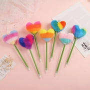 1 Piece Kawaii School Supplies Office Stationery Ballpoint Pen Creative Cute Love Plush Sweet Candy Styling Funny Lovely Pens black 1 Piece Random Color