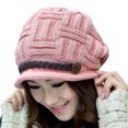thumbnail image 1 of 1 Piece Korean Style Beanie Hat | Belt Decoration - Autumn Winter Windproof Warm for Outdoor Activities, 1 of 8
