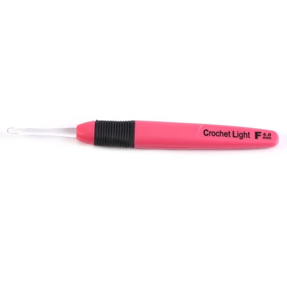 1 Piece LED Light Crochet Hook Coded Illuminated Light Up Knitting Needles Weave Sewing Tool Accessories 4.0mm