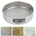 thumbnail image 1 of 1 Piece Laboratory Sieve Diameter 20 Cm From 10 Mesh To 200 Mesh Stainless Net Plating Body Test Sieve Standard Test Sieve, 1 of 4