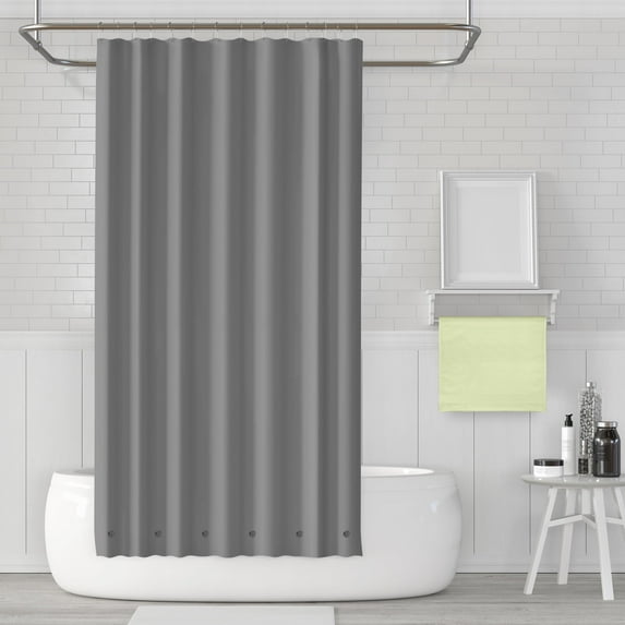 1-Piece Light Magnetic Mildew Water Resistant Plastic Vinyl Shower Curtain Liner
