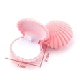 thumbnail image 1 of 1 Piece Lovely Velvet Jewelry Box Container Wedding Ring Box for Earrings Necklace Bracelet Display Gift Box Holder 16 styles shell-Pink, 1 of 6